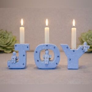 3 piece JOY candle holders